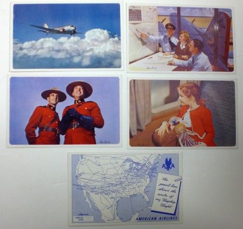 1940s American Airlines Flagship Information Package Brochure Flight 