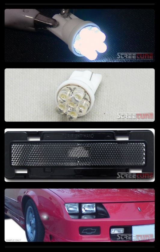 DEPO EURO SMOKE LENS SIDE MARKER BUMPER LIGHTS+LED BULB  