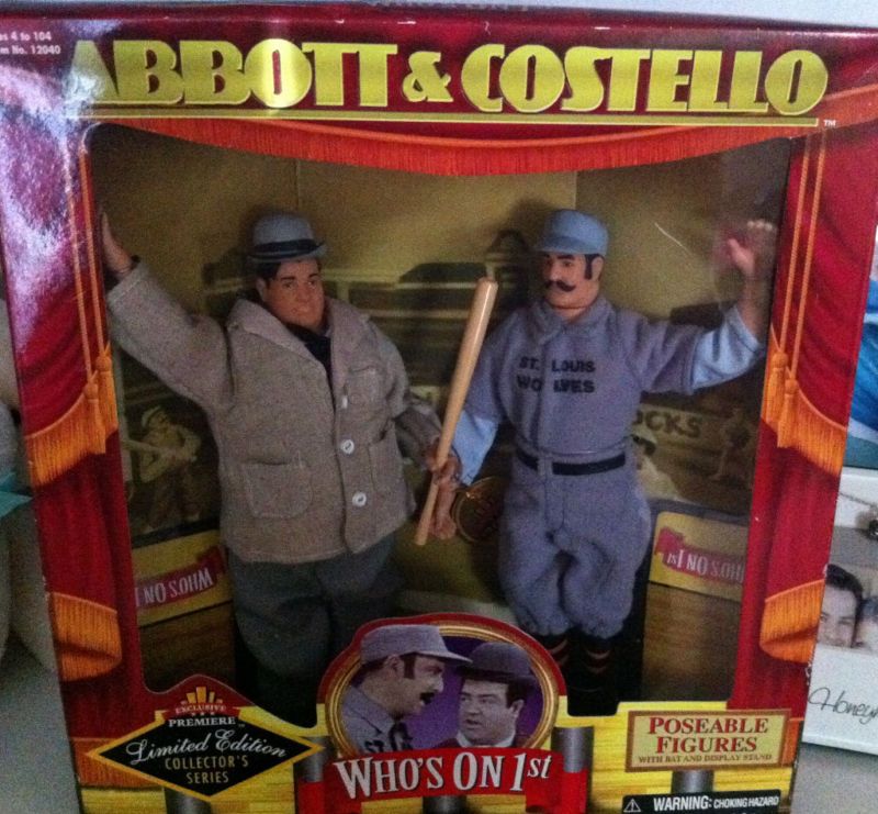 ABBOTT & COSTELLO WHOS ON FIRST PREMIERE COLLECTORS SERIES FIGURES 