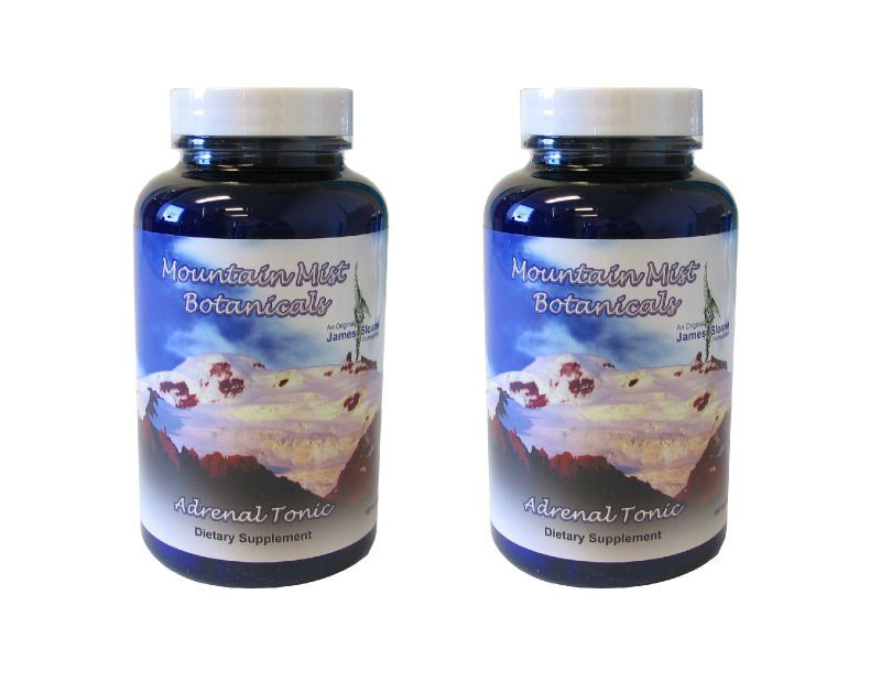 LOT 2 MOUNTAIN MIST BOTANICALS HERBAL ADRENAL TONIC 180 CAPSULES JAMES 