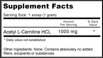 ACETYL L CARNITINE   500 CAPSULES   500MG   AMINO ACID 649908232276 