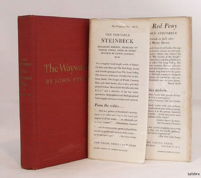 The Wayward Bus~ John Steinbeck ~ 1st/1st ~ 1947 ~ First Edition 