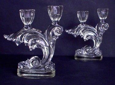 Candlesticks Crystal 2 Light Curling Waves  