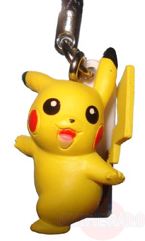 Pokemon BW Black White Netsuke Strap Figure PIKACHU  