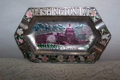 VINTAGE METAL WASHINGTON DC U.S. CAPITOL ASHTRAY  