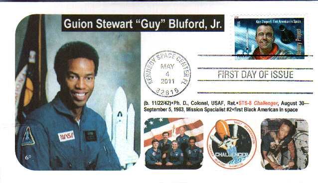 Cachets 4527 African American Astronaut Guion Bluford STS 8 