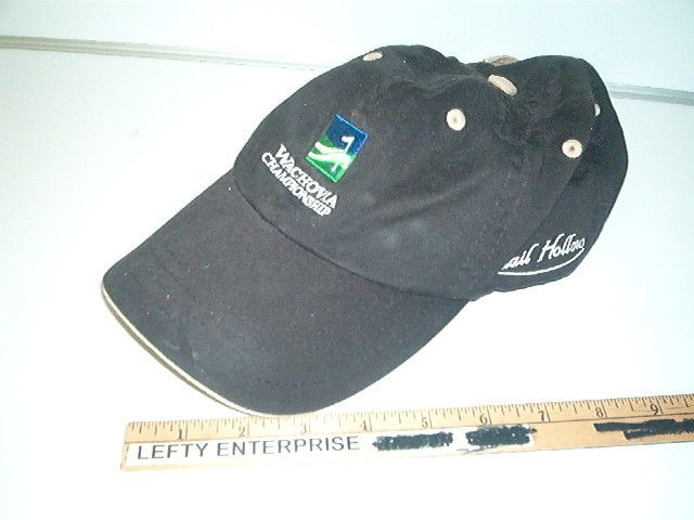 WACHOVIA CHAMPIONSHIP EMBROIDERED BLACK GOLF HAT QUAIL HOLLOW  