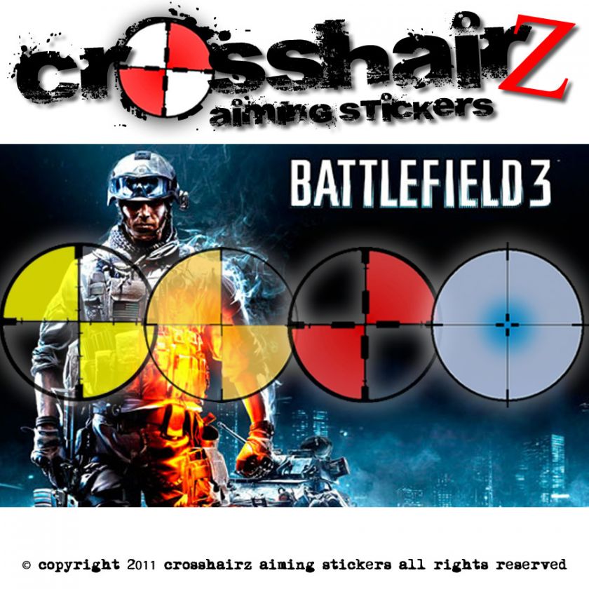 BATTLEFIELD 3 PERK   CROSSHAIRZ AIMING STICKERS  