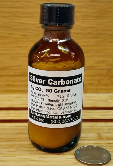 Silver Carbonate   50 grams   99.9+% pure  