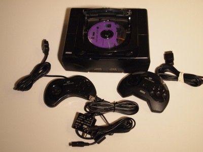   CONSOLE SYSTEM WITH CONTROLLERS, CABLES & VIRTUA FIGHTER 2 GAME  