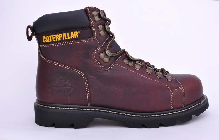   MENS CAT CATERPILLAR ALASKA FX TAN BROWN STEEL TOE WORK BOOTS SIZE 10