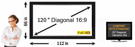 measured by the width of the material from left to right. The viewable 