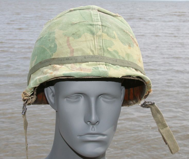 Admiral Stansfield Turner Vietnam US MARINE COMBAT Helmet Museum 