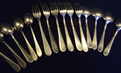 27 PC ALVIN BRIDAL BOUQUET STERLING SILVER FLATWARE  