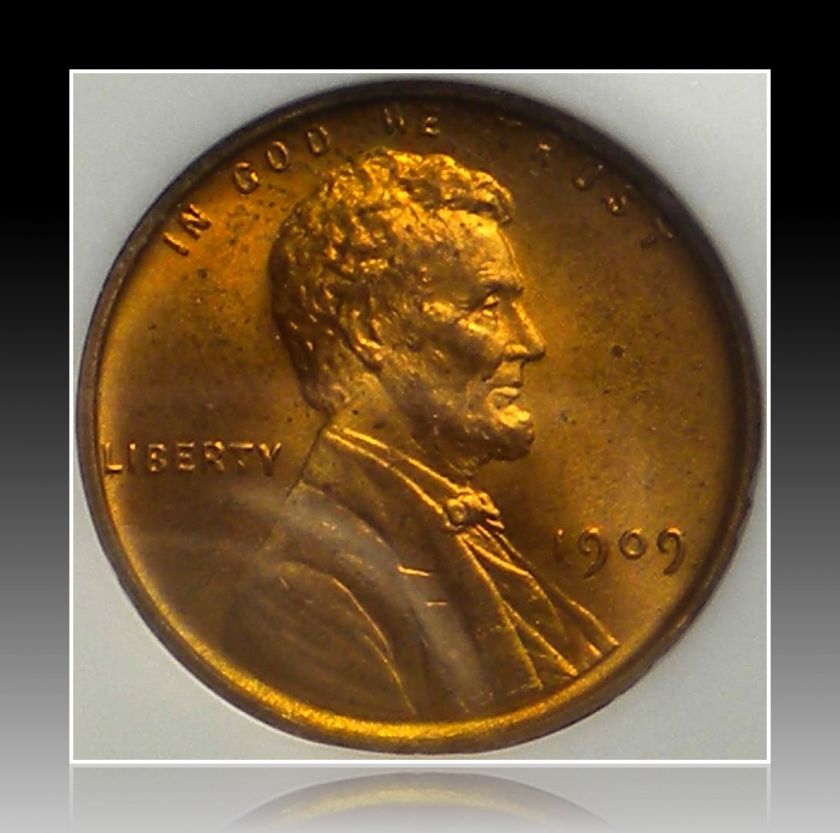 1909 VDB LINCOLN CENT NGC MS66 RED  