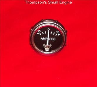 Amp Meter 6 volt 0r 12 volt 2 1/4 chrome bezel easy hook up to your 