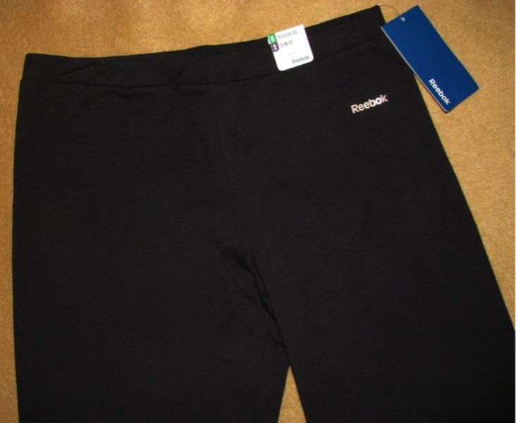   FIT REG STRAIGHT LEG Yoga Ankle Pants Black Logo NWT Womens XL  