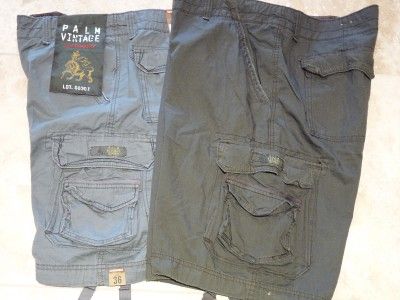 NEW MENS UNIONBAY PALM VINTAGE MESSENGER CARGO SHORTS MANY SIZES 