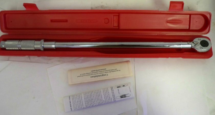 Mac Tools BRAND NEW 1/2 Drive Micrometer Torque Wrench 30 150 FT LBS 