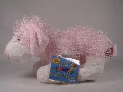 Webkinz Pink & White Dog HM181 NEW With Sealed Code  