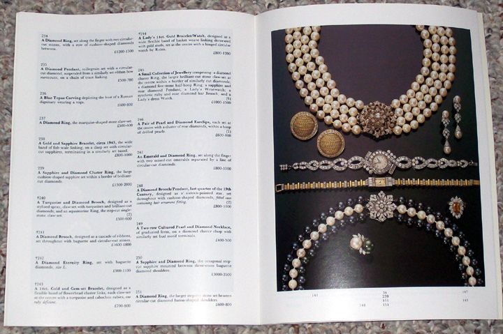 Sothebys Jewelry Catalogs April 14 June 9 & July21 1988  