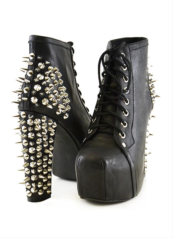 NEW★ Jeffrey Campbell Lita Spike   Black Sizes 6 10  