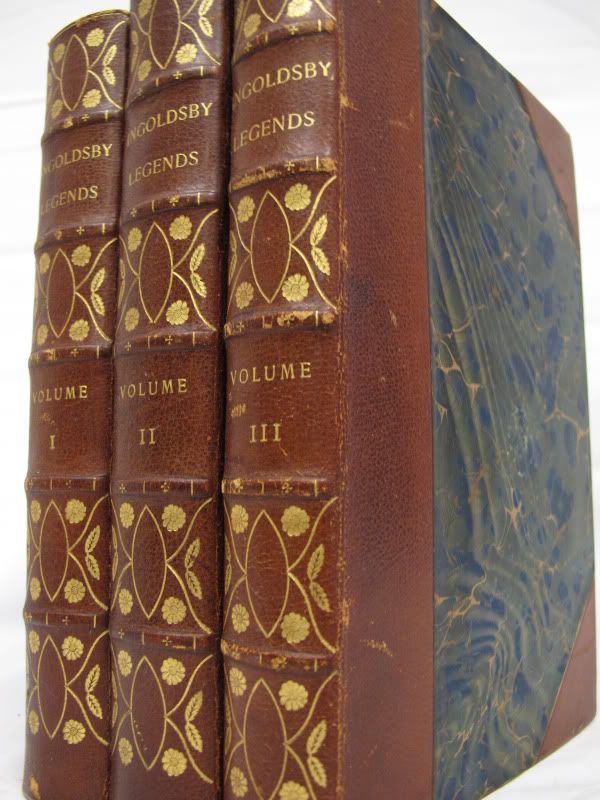 LEGENDS Antique Set SIGNED LEATHER BINDINGS Illustrated CRUIKSHANK 