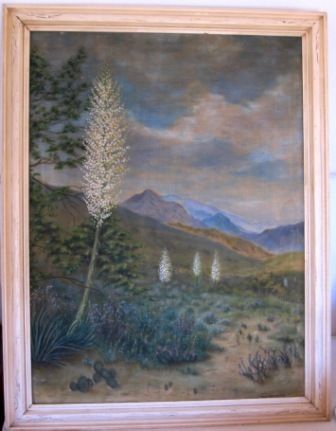 TWILIGHT in the ARIZONA DESERT OIL on CANVAS, HILDBRAND  