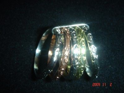 STACK RINGS GOLD FILLED WIRE SILVER BRASS METALS .5  