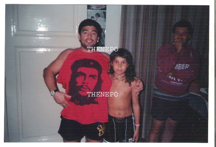 Diego Maradona Che Guevara kids swimsuit smiling RR  