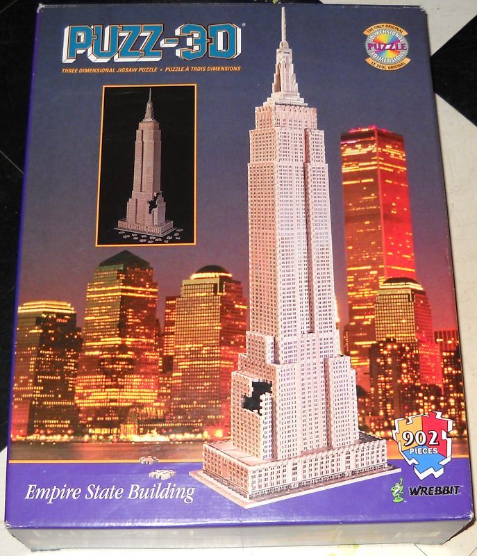 Wrebbit Puzz 3D Puzzle EMPIRE STATE BUILDING COMPLETE  