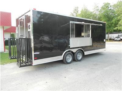 NEW 8.5x20 8.5 X 20 Enclosed Concession Food Vending BBQ Trailer 