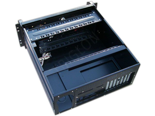 4U12xOpen Bay Rackmount Chasis USB 2 x Fan NEW  