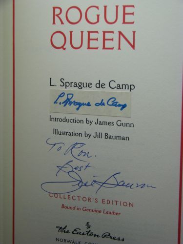 We have more books autographed by L. Sprague de Camp for sale (some 