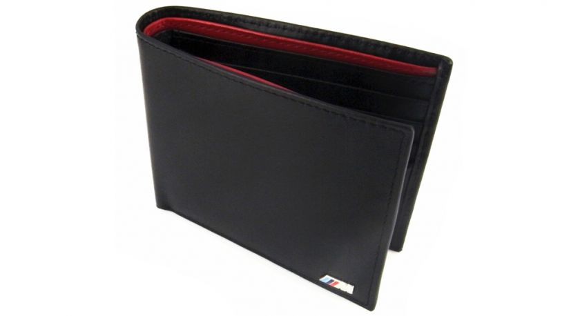 BMW M Black Leather Wallet   Brand New  