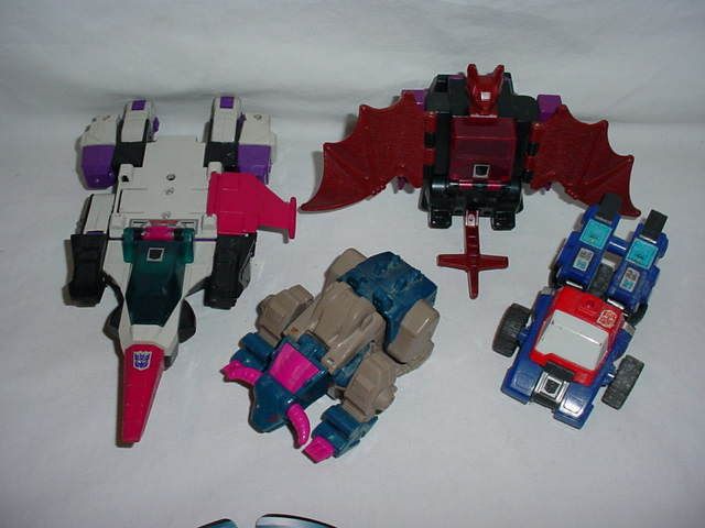 TRANSFORMERS HEADMASTER+TARGETMASTER LOT MINDWIPE APEFACE HORRI BULL 