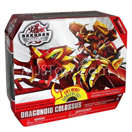 NIB Bakugan Gundalian Invaders Transformation Set DRAGONOID COLOSSUS 5 