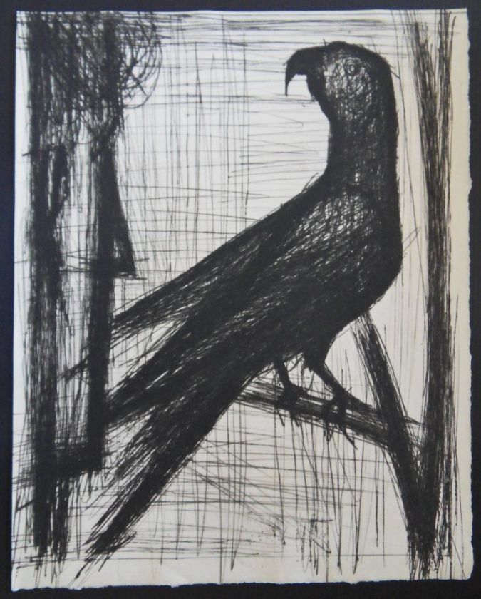 BERNARD BUFFET  The Parrot   original ETCHING # 1958   LIMITED 