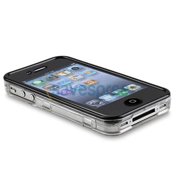 Touchable Clear Cover Case+Privacy Film Guard for iPhone 4 s 4s 4G New 