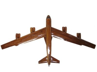 USAF AIR FORCE B 52 STRATOFORTRESS SAC BOMBER WOODEN MAHOGANY WOOD 