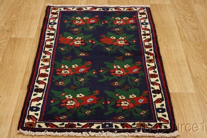 FLORAL GREEN 3X4 BAKHTIARI PERSIAN ORIENTAL AREA RUG CARPET WOOL 