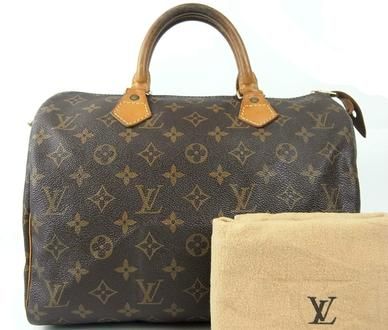 AUTHENTIC LOUIS VUITTON SPEEDY 30 MONOGRAM DOCTOR HAND BAG PURSE MADE 