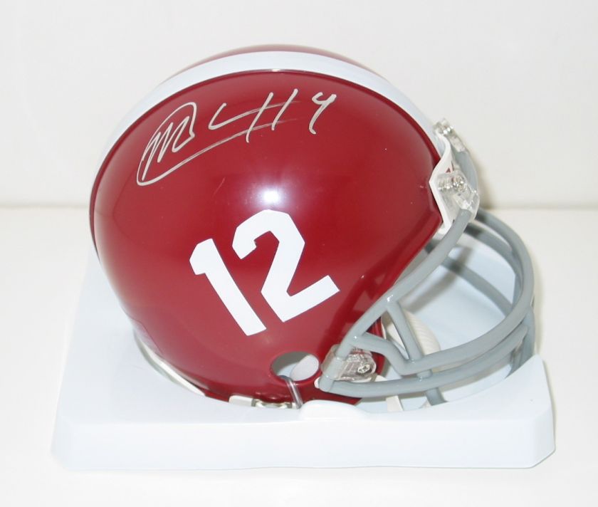 MARK BARRON signed ALABAMA mini helmet auto ROLL TIDE  