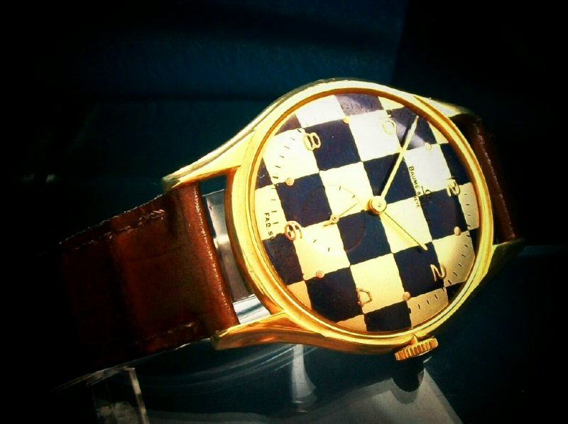 RARE BAUME & MERCIER GAMES MEN’S GOLD – PLATED . NO RES  