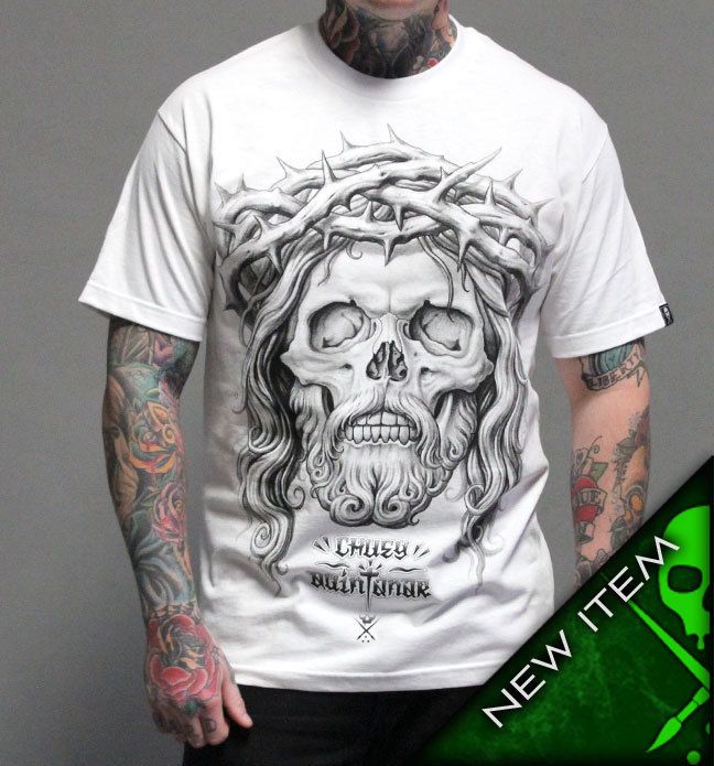 SULLEN CROWN OF THORNS T SHIRT WHT  