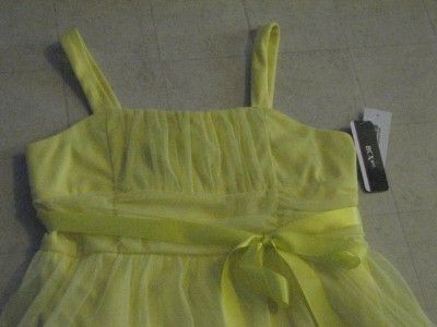 BCX Yellow Dress For Girls Sz 12/14/16   NWT $48  