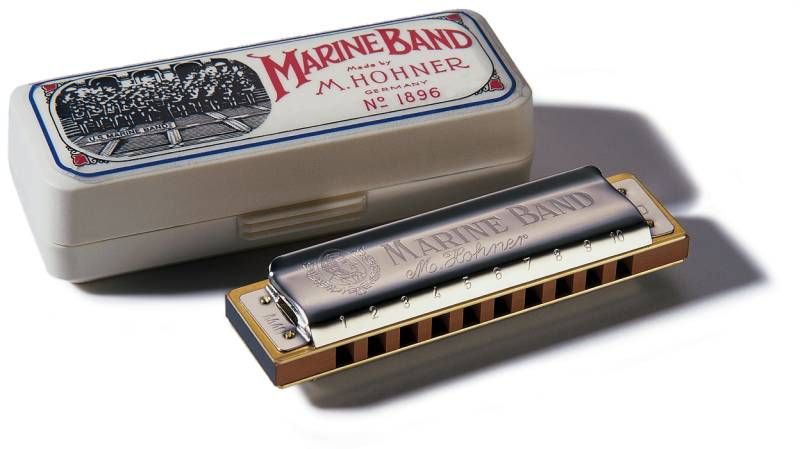 HOHNER Marine Band Harmonica, Key Bb, Germany, Diatonic  