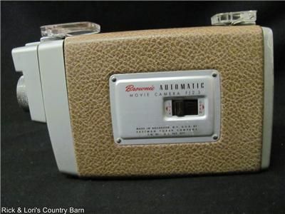   MM BROWNIE AUTOMATIC MOVIE CAMERA ORIGINAL BOX AND INSTRUCTIONS  