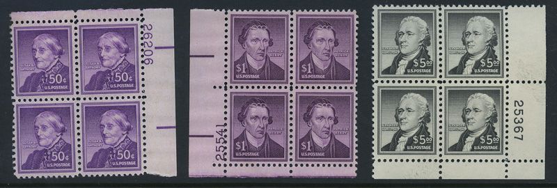 US DEFINITIVE SET SC# 1030 53 NH CV $370.20 (BB)  