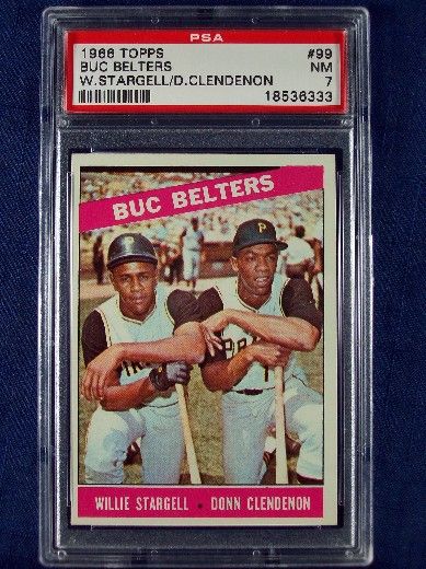 1966 Topps #99 Buc Belters Willie Stargell PSA 7  